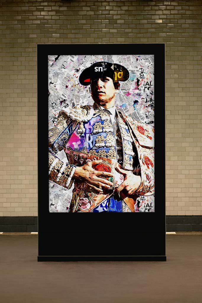 cuadros modernos de toreros, arte taurino moderno, decoración cuadros