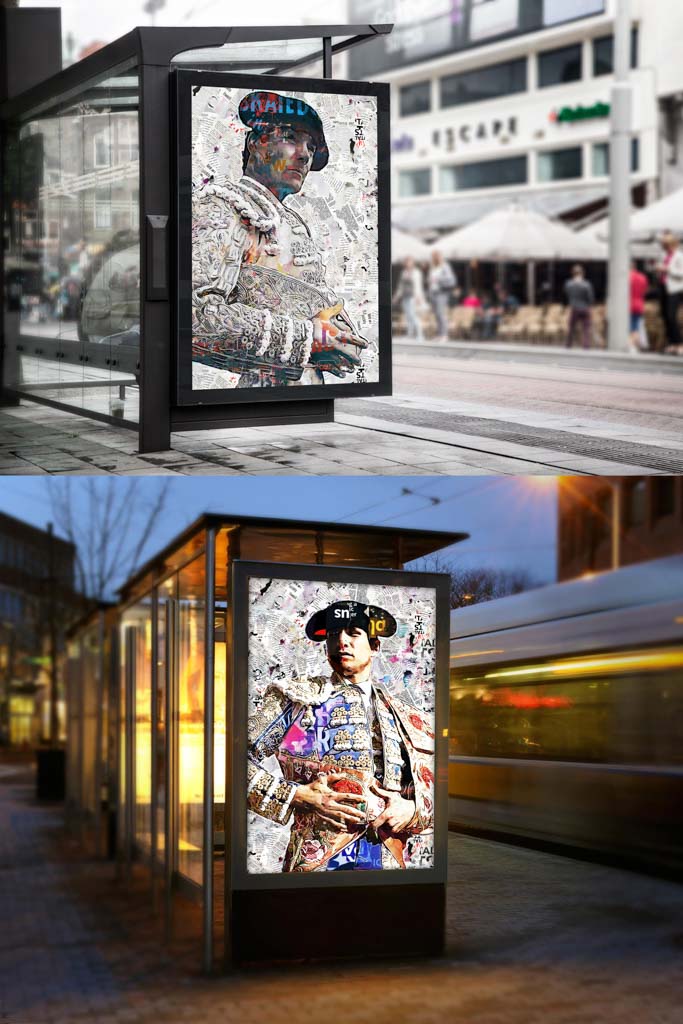 cuadros modernos de toreros, arte taurino moderno, decoración cuadros