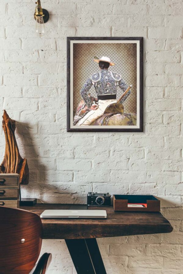 Cuadro Picador Francisco de Borja, cuadros modernos de toreros, arte taurino