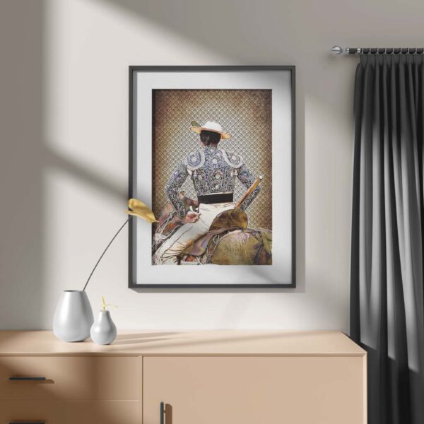 Cuadro Picador Francisco de Borja, cuadros modernos de toreros, arte taurino