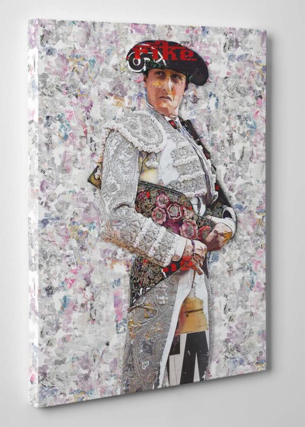 Cuadro Torero Andres Roca Rey, cuadros modernos de toreros, arte taurino