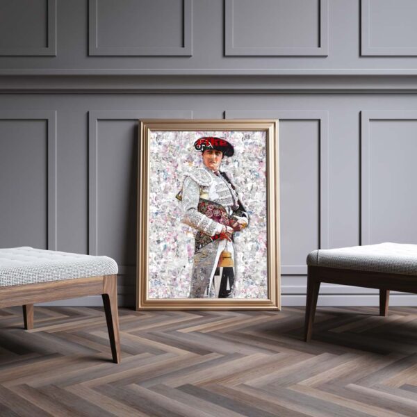 Cuadro Torero Andres Roca Rey, cuadros modernos de toreros, arte taurino