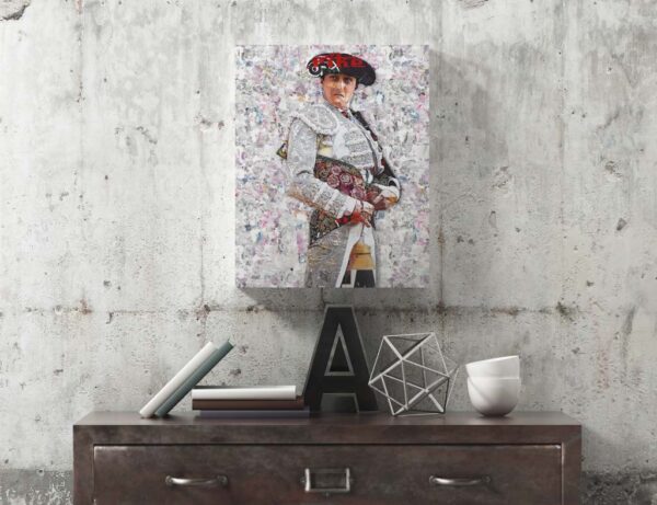 Cuadro Torero Andres Roca Rey, cuadros modernos de toreros, arte taurino