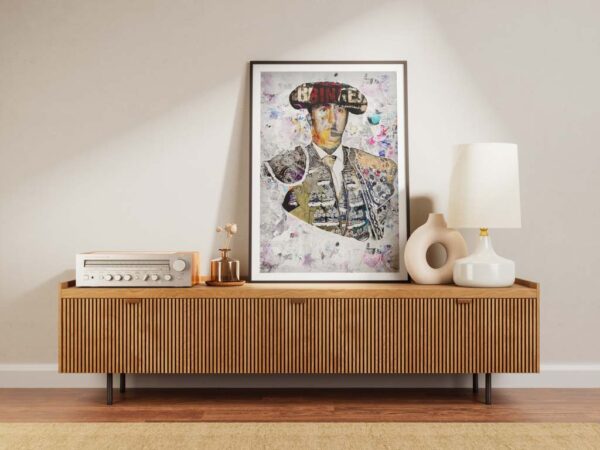 Cuadro Torero El Fandi, cuadros modernos de toreros, arte taurino