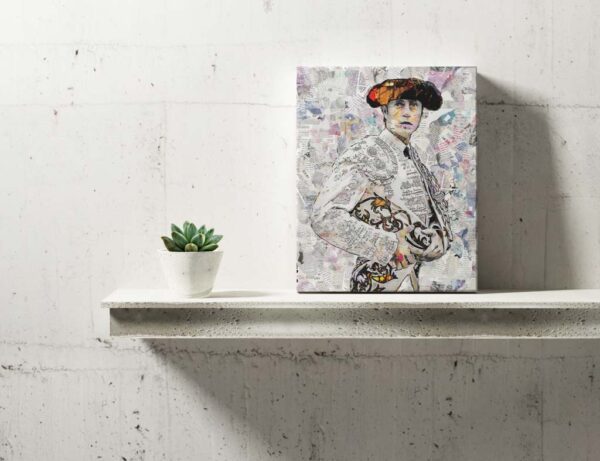 Cuadro Torero Finito de Cordoba. Cuadros modernos de toreros, arte taurino