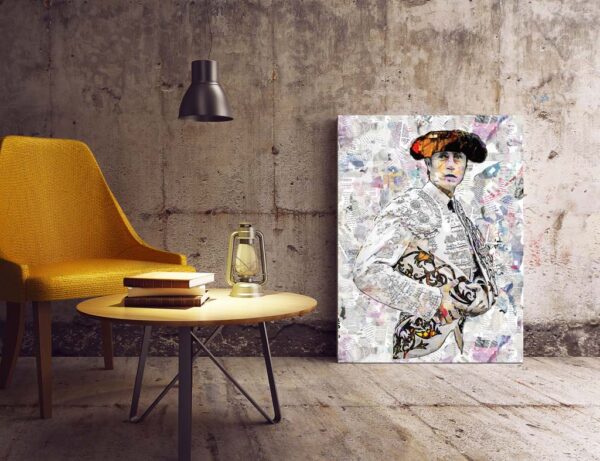 Cuadro Torero Finito de Cordoba. Cuadros modernos de toreros, arte taurino