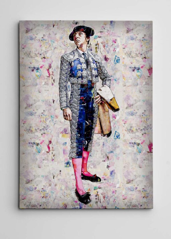 Cuadro Torero Jose Maria Soler. Cuadros modernos de toreros, arte taurino.