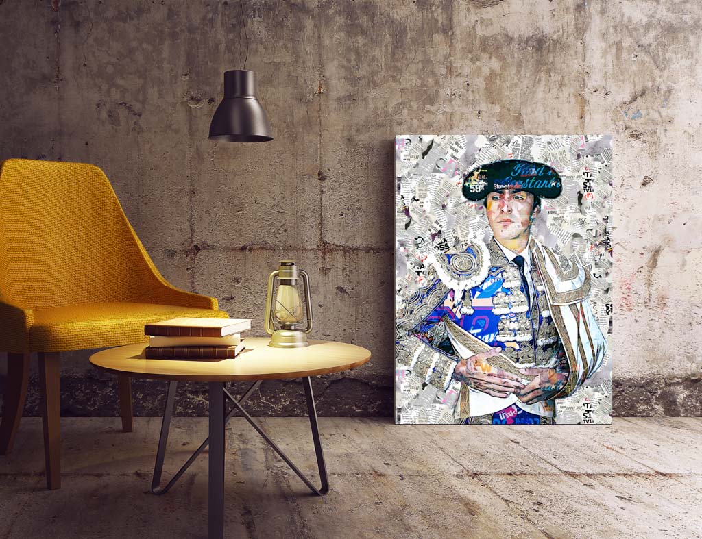 Cuadro Torero Miguel Angel Perera. Cuadros modernos de toreros, arte taurino.