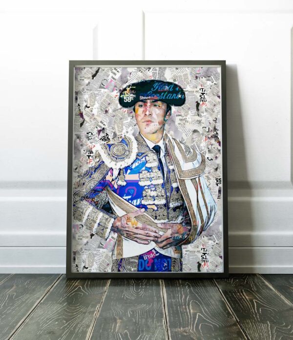 Cuadro Torero Miguel Angel Perera. Cuadros modernos de toreros, arte taurino.