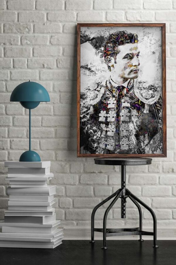 Cuadro Torero Roberto Martin "Jarocho". Cuadros modernos de toreros, arte taurino.