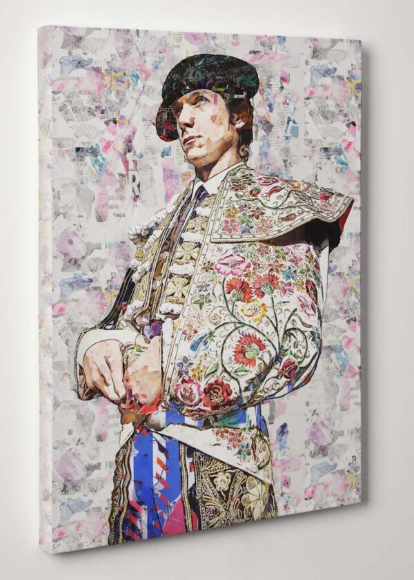 Cuadro Torero Sebastian Castella. Cuadros modernos de toreros, arte taurino.