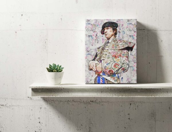 Cuadro Torero Sebastian Castella. Cuadros modernos de toreros, arte taurino.