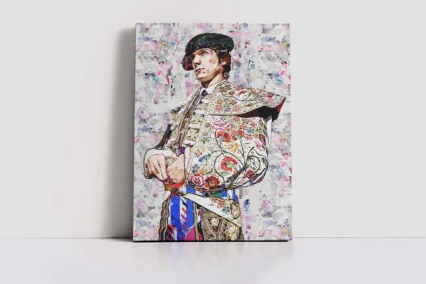 Cuadro Torero Sebastian Castella. Cuadros modernos de toreros, arte taurino.