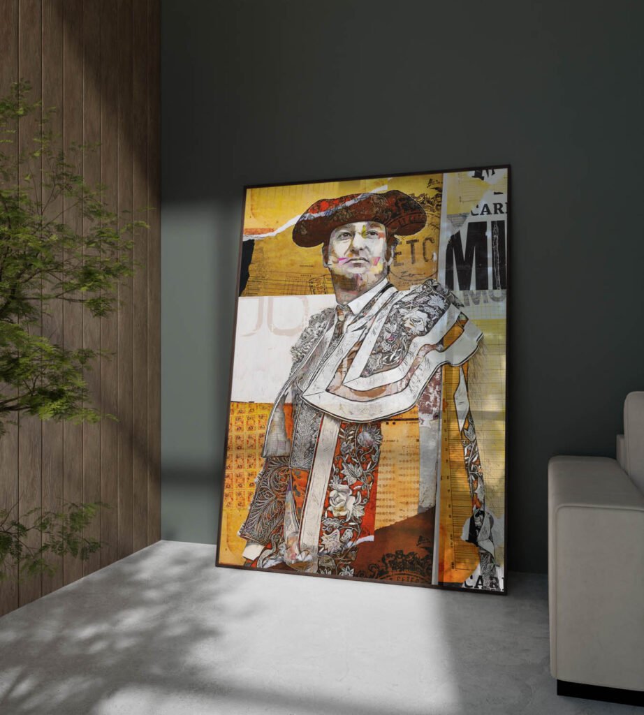 Morante de la Puebla, cuadros modernos de toreros, arte taurino moderno, decoración cuadro