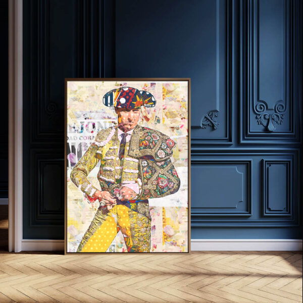 Andres Roca Rey, cuadros modernos de toreros, arte taurino moderno, decoración cuadro