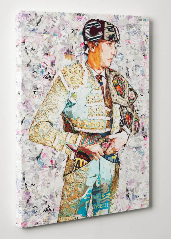 Andres Roca Rey, cuadros modernos de toreros, arte taurino moderno, decoración cuadro