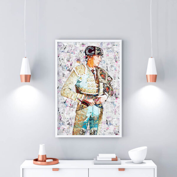 Andres Roca Rey, cuadros modernos de toreros, arte taurino moderno, decoración cuadro