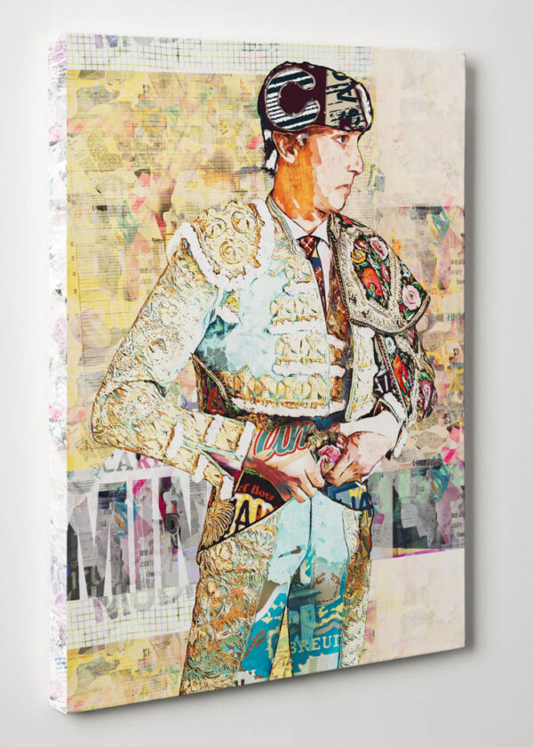 Andres Roca Rey, cuadros modernos de toreros, arte taurino moderno, decoración cuadro