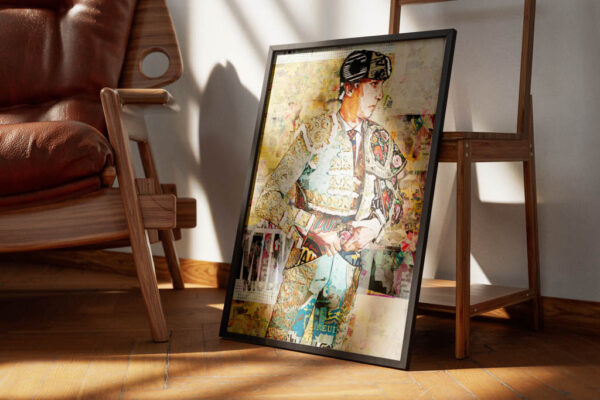 Andres Roca Rey, cuadros modernos de toreros, arte taurino moderno, decoración cuadro