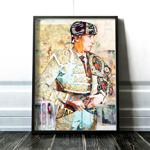 Andres Roca Rey, cuadros modernos de toreros, arte taurino moderno, decoración cuadro