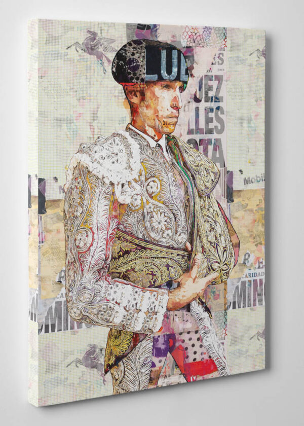 Cayetano Rivera Ordóñez Torero, cuadros modernos de toreros, arte taurino moderno, decoración cuadro