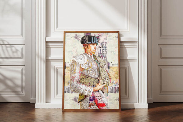 Cayetano Torero, cuadros modernos de toreros, arte taurino moderno, decoración cuadro