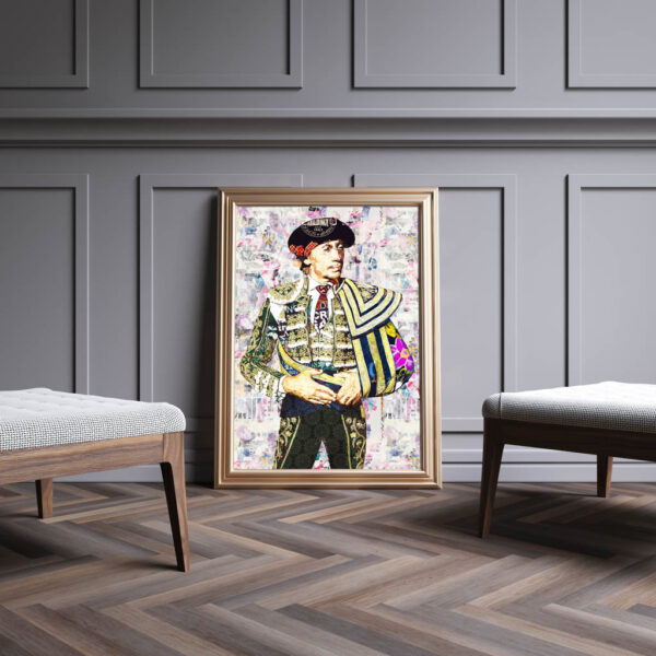 Curro Diaz Torero, cuadros modernos de toreros, arte taurino moderno, decoración cuadro