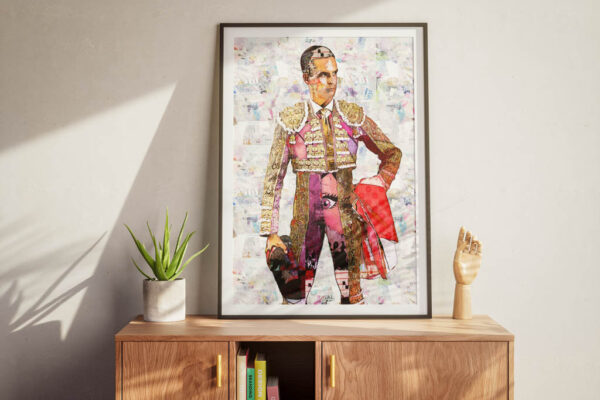 David Galvan Torero, cuadros modernos de toreros, arte taurino moderno, decoración cuadro