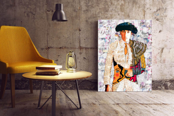 David de Miranda Torero, cuadros modernos de toreros, arte taurino moderno, decoración cuadro