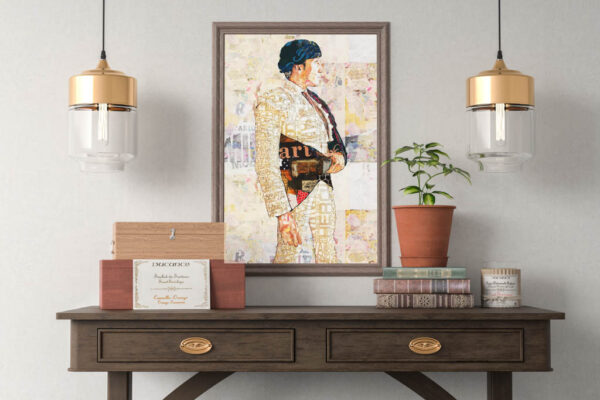 David de Miranda Torero, cuadros modernos de toreros, arte taurino moderno, decoración cuadro