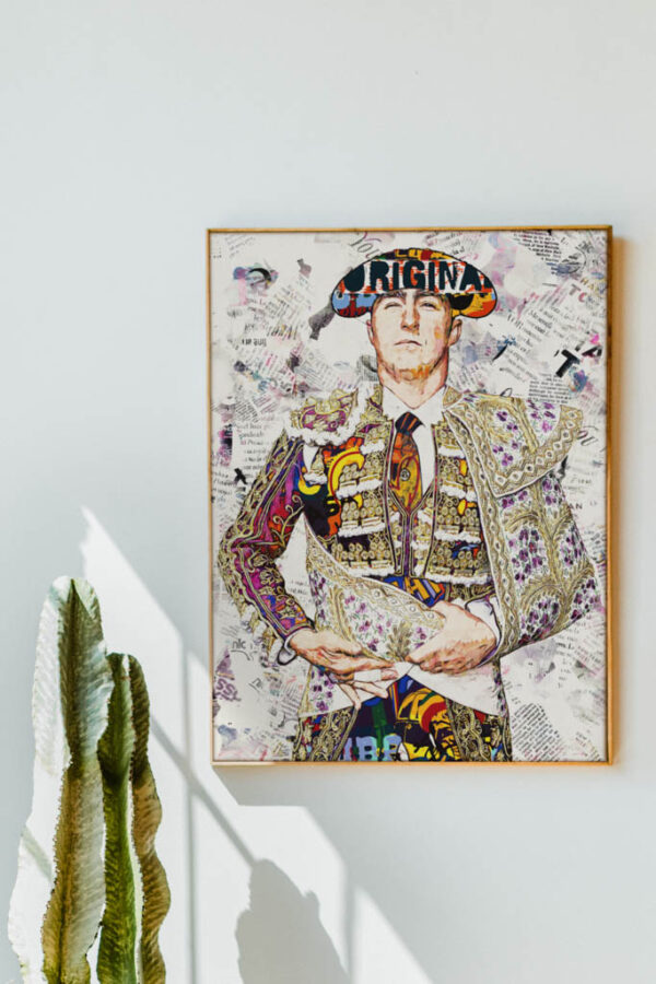 David Fandila Marín "El Fandi" Torero, cuadros modernos de toreros, arte taurino moderno, decoración cuadro