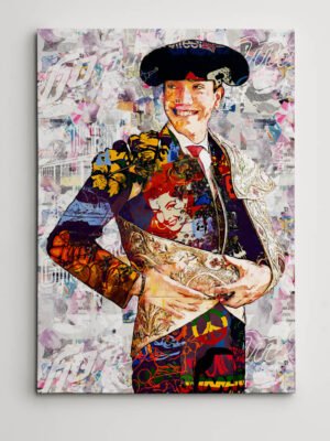Javier Zulueta Torero, cuadros modernos de toreros, arte taurino moderno, decoración cuadro