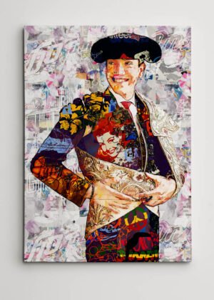 Javier Zulueta Torero, cuadros modernos de toreros, arte taurino moderno, decoración cuadro