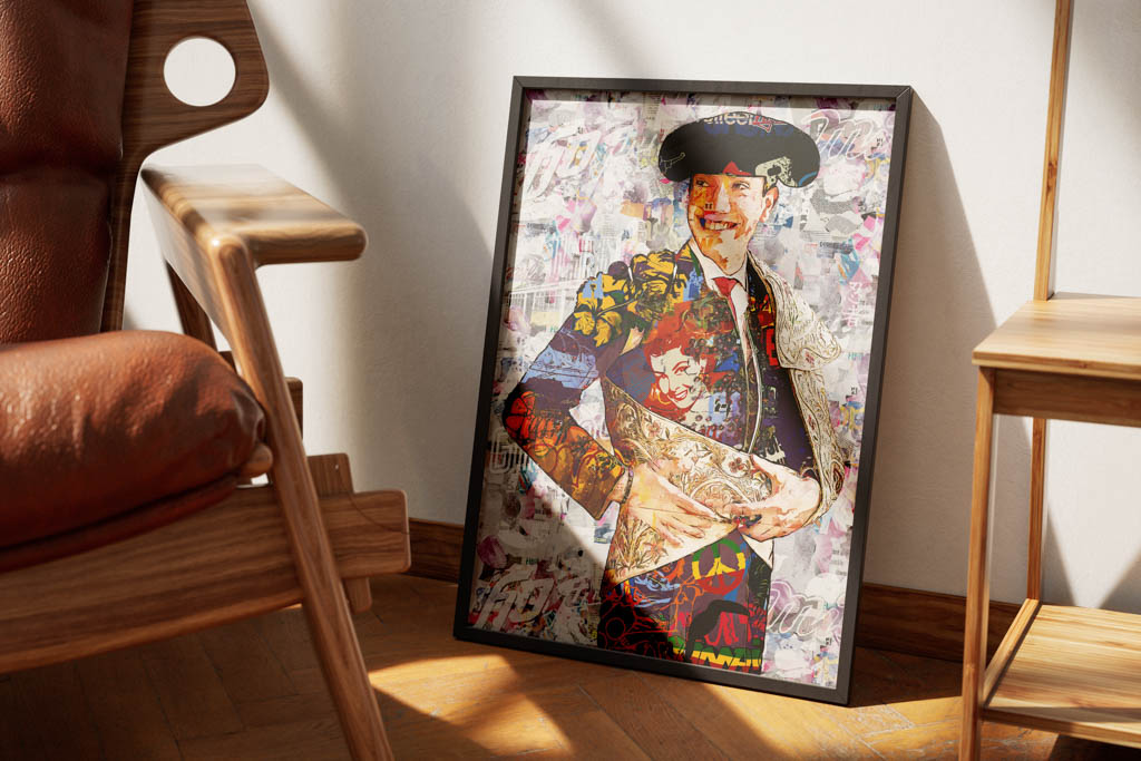 Javier Zulueta Torero, cuadros modernos de toreros, arte taurino moderno, decoración cuadro