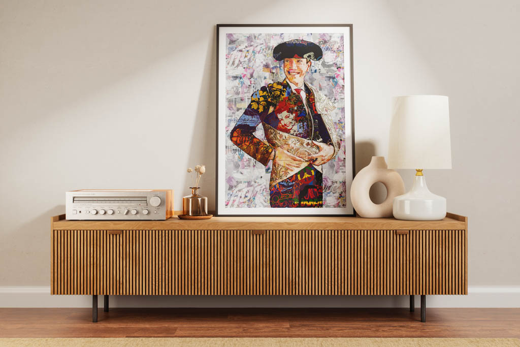 Javier Zulueta Torero, cuadros modernos de toreros, arte taurino moderno, decoración cuadro