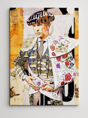 Jose Mari Manzanares Torero, cuadros modernos de toreros, arte taurino moderno, decoración cuadros toreros modernos