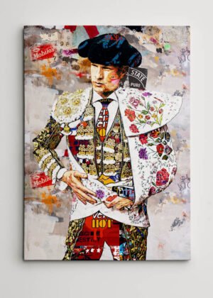 Jose Mari Manzanares Torero, cuadros modernos de toreros, arte taurino moderno, decoración cuadros toreros modernos