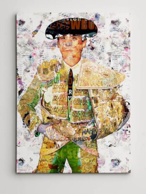 Juan Ortega Torero, cuadros modernos de toreros, arte taurino moderno, decoración cuadros toreros modernos