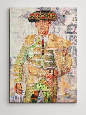 Juan Ortega Torero, cuadros modernos de toreros, arte taurino moderno, decoración cuadros toreros modernos