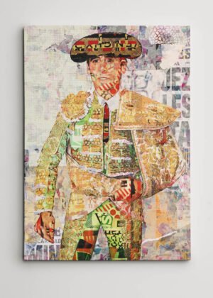 Juan Ortega Torero, cuadros modernos de toreros, arte taurino moderno, decoración cuadros toreros modernos