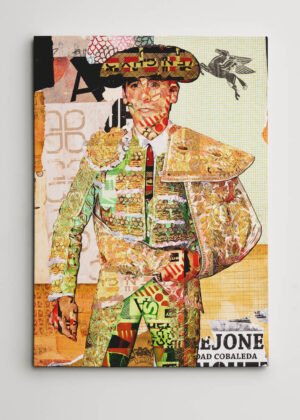 Juan Ortega Torero, cuadros modernos de toreros, arte taurino moderno, decoración cuadros toreros modernos