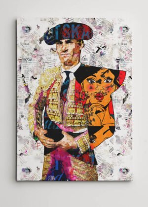 Pablo Aguado Torero, cuadros modernos de toreros, arte taurino moderno, decoración cuadros toreros modernos