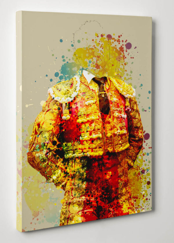 Cuadro Torero en rojo y oro - Imagen 2