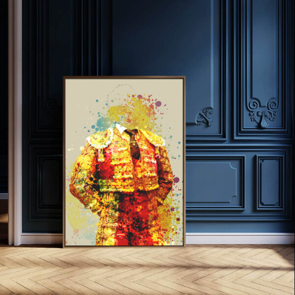 Cuadro Torero en rojo y oro - Imagen 7