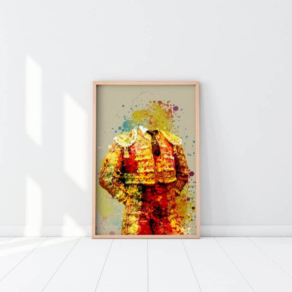 Cuadro Torero en rojo y oro - Imagen 6