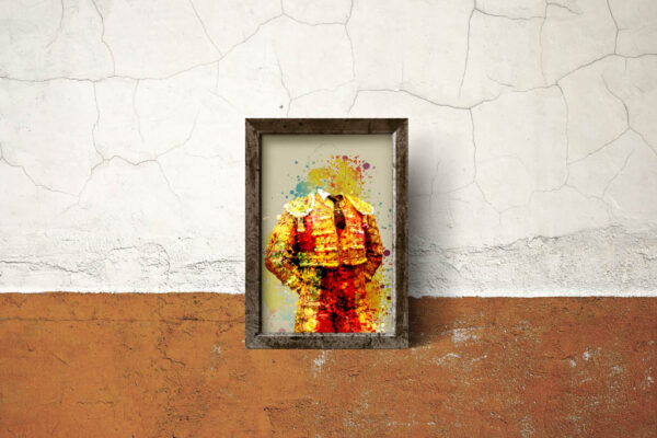 Cuadro Torero en rojo y oro - Imagen 5