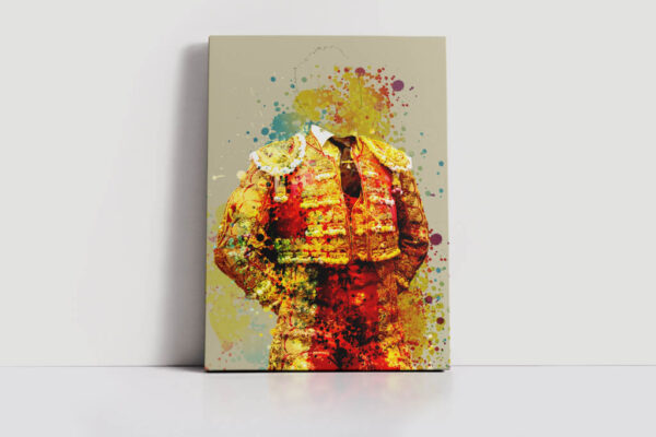 Cuadro Torero en rojo y oro - Imagen 3