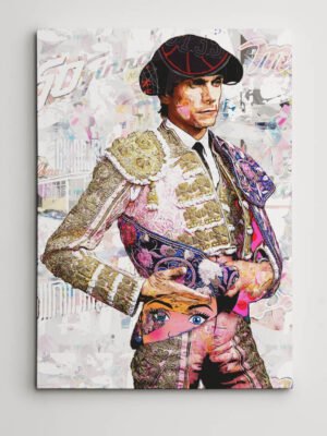 Sebastian Castella Torero, cuadros modernos de toreros, arte taurino moderno, decoración cuadros toreros modernos
