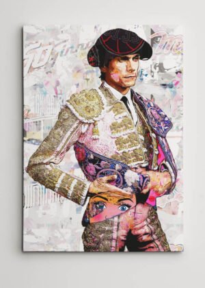Sebastian Castella Torero, cuadros modernos de toreros, arte taurino moderno, decoración cuadros toreros modernos
