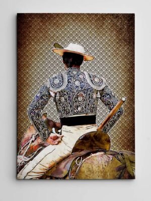 Cuadro Picador Francisco de Borja, cuadros modernos de toreros, arte taurino